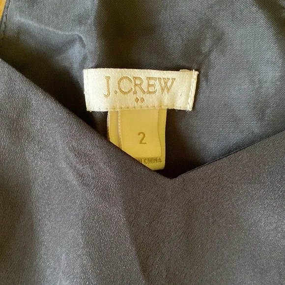 J. Crew black dress 2 mini spaghetti strap sleeveless little black dress LBD - Picture 3 of 7